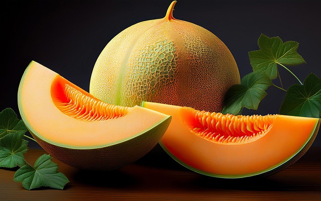 Download free HD stock image of Ai Generated Melon Free ai generated melon fruit illustration