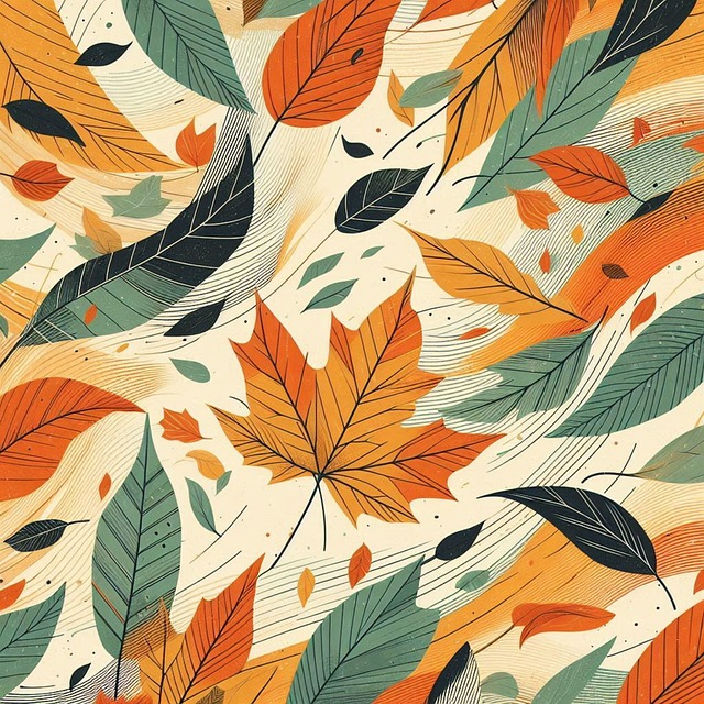 Free ai generated leaves fall illustration