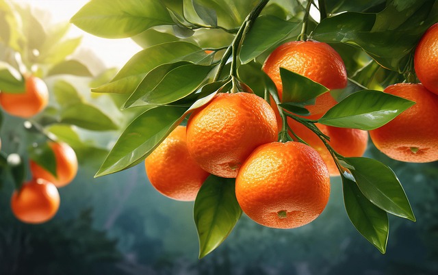 Download free HD stock image of Ai Generated Tangerine Free ai generated tangerine fruit illustration