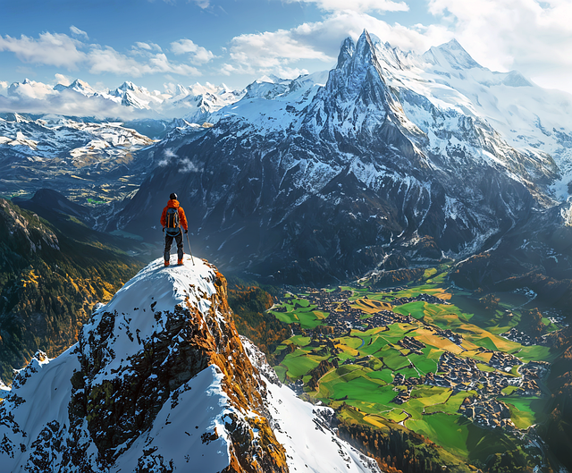 Download free HD stock image of Ai Generated Mountaineering Free ai generated mountaineering mountain illustration