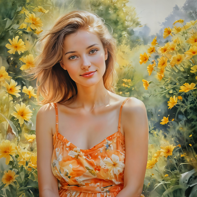 Free woman portrait female illustration