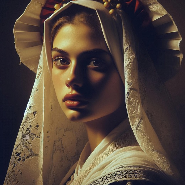 Free ai generated woman face illustration