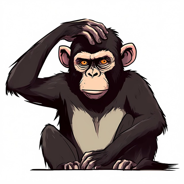 Free ai generated monkey animal illustration