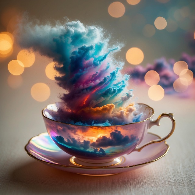 Free ai generated teacup nature illustration