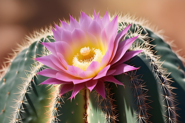 Free ai generated cactus flower cactus illustration