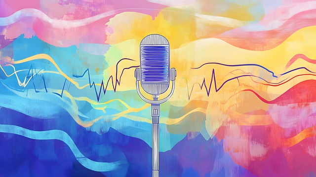 Download free HD stock image of Ai Generated Podcast Free ai generated podcast microphone illustration