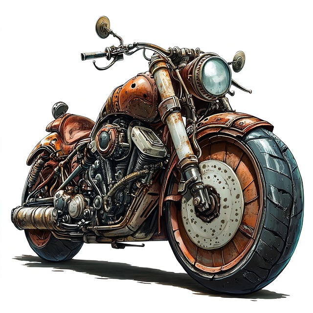 Ai Gegenereerd, Motorfiets, Steampunk