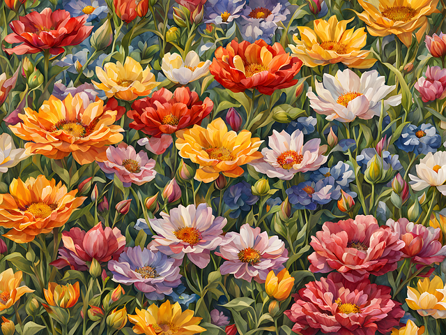 Free flowers blooms garden illustration