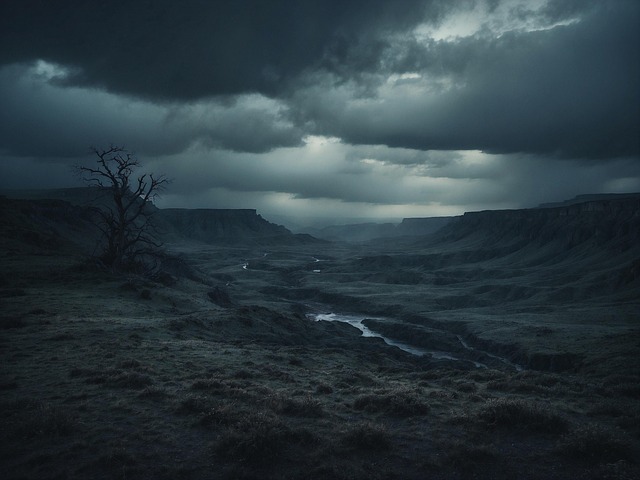 Free ai generated cold dark illustration