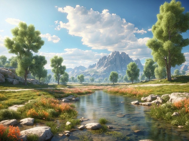 Free ai generated trees plants illustration