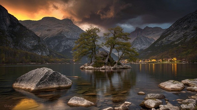 Free mountain landscape nature illustration