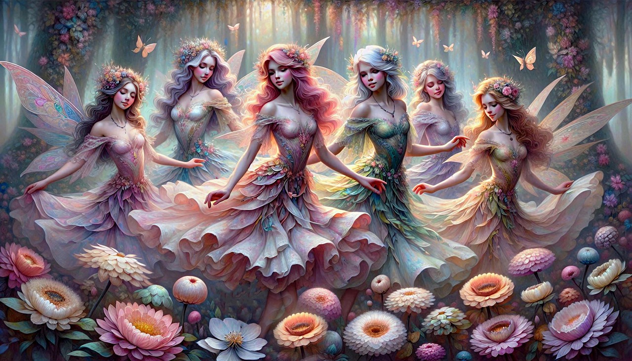 Download Fairies, Fantasy Art, Enchanted Forest. Royalty-Free Stock ...