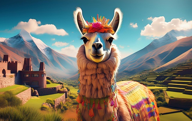 Free Ai Generated Llama illustration and picture