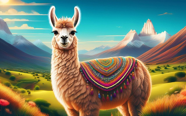 Free Ai Generated Llama illustration and picture