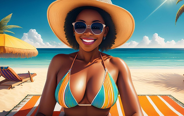 Free Bikini Woman illustration and picture