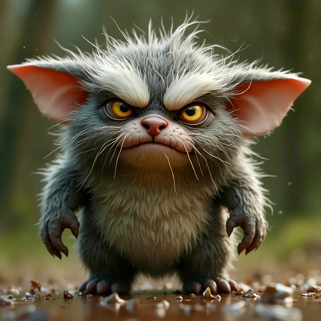 Free ai generated furry creature illustration