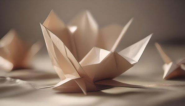 Ai Generiert, Origami, Papier, Foto