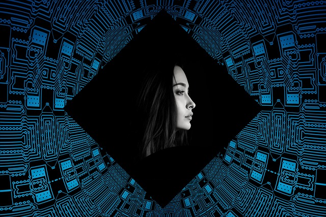 Free artificial intelligence girl brain illustration
