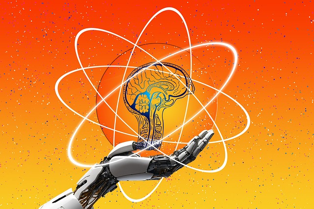Free artificial intelligence brain thinking illustration