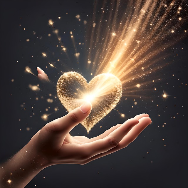 Download free HD stock image of Ai Generated Hand Free ai generated hand heart illustration