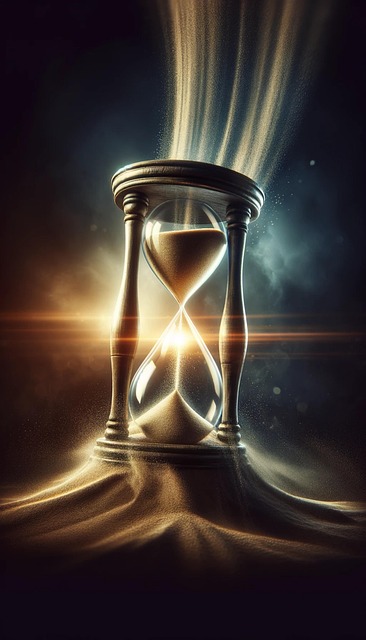 Free ai generated time hourglass illustration