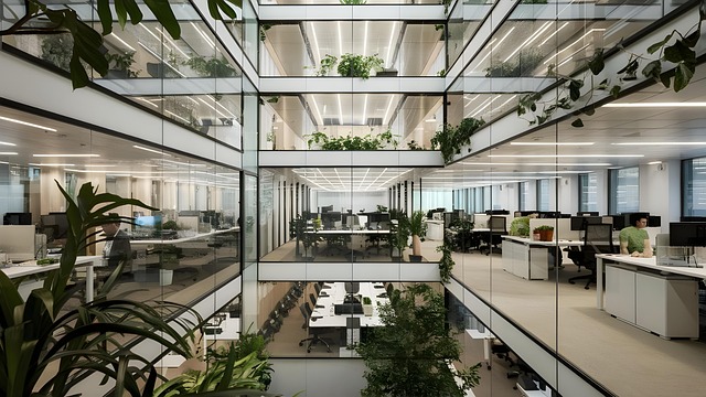 Free ai generated coworking office illustration