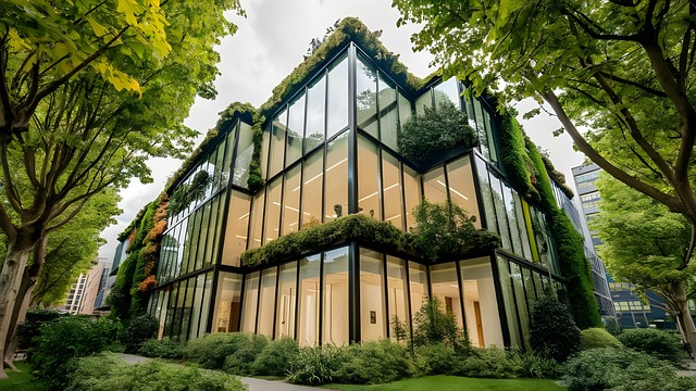 Moderno, Arquitectura, Ciudad, Planta