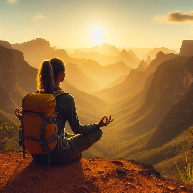 Free ai generated woman meditation illustration