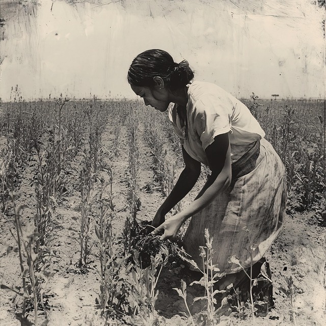 Free ai generated woman field illustration