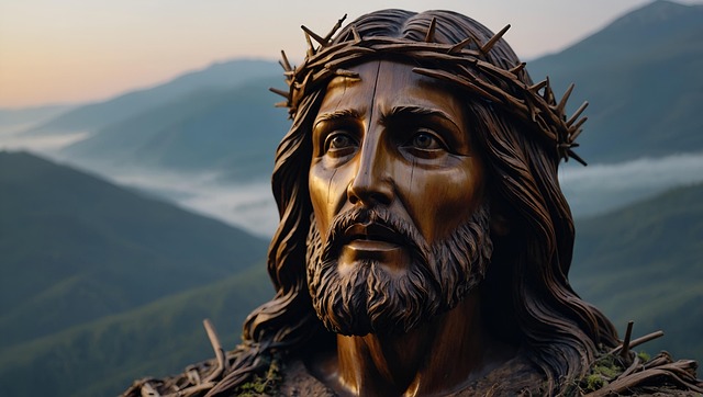 Free ai generated jesus sculpture illustration