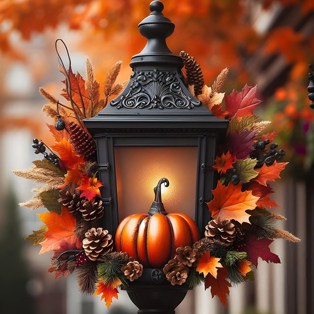 Free ai generated lamp pumpkin illustration