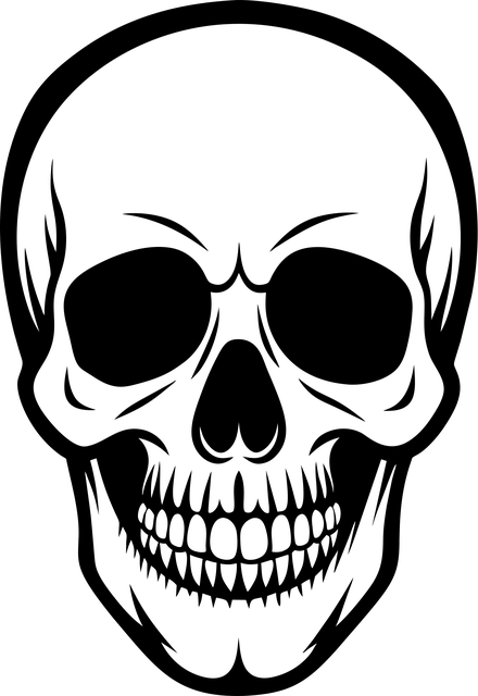 Free ai generated skull skeleton vector