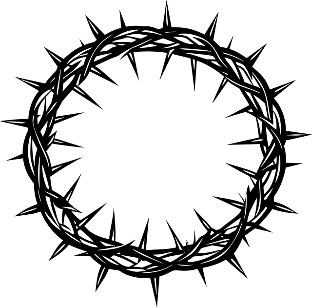 Free ai generated crown of thorns jesus christ vector
