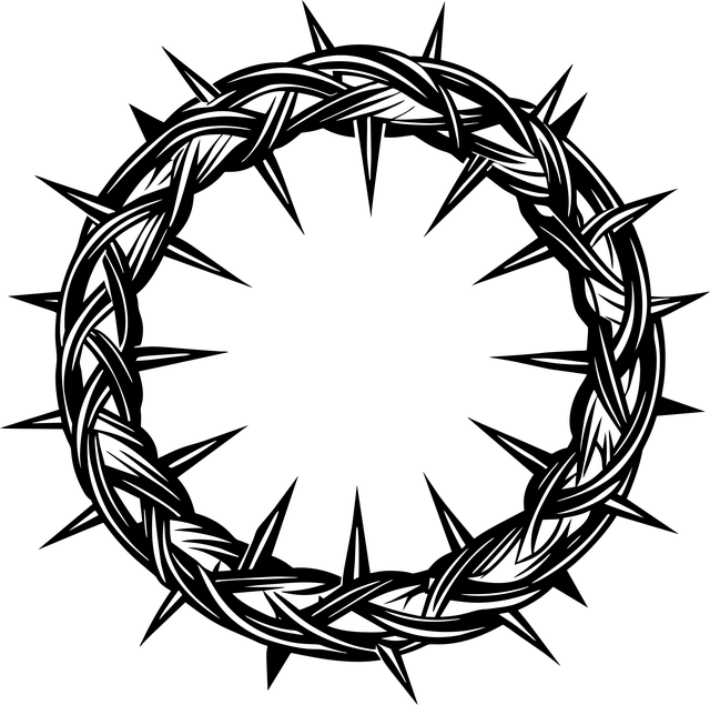 Free ai generated crown of thorns jesus christ vector