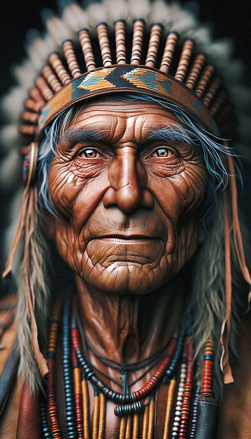 Free ai generated indian feather jewelry illustration
