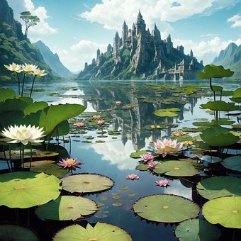 Fantasi, Surrealistisk, Dag, Lotus