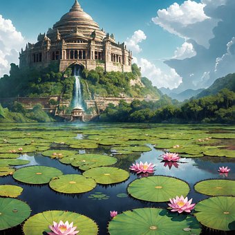 Fantasi, Surrealistisk, Dag, Lotus