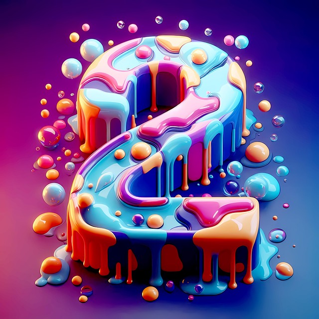 Free english neon trendy illustration