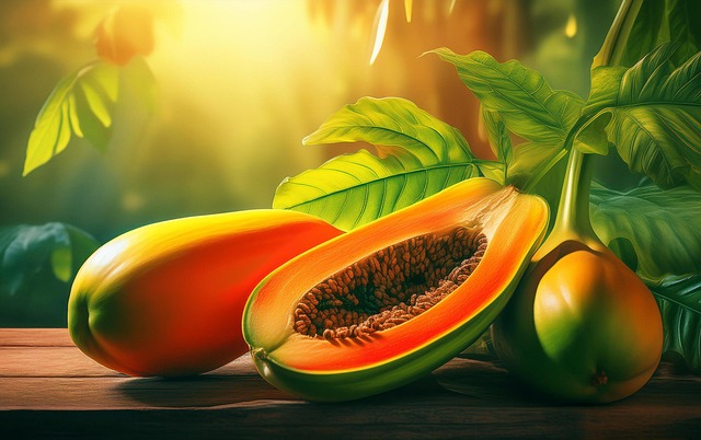 Papaja, Fruit, Eten, Natuur, Mango, Vers
