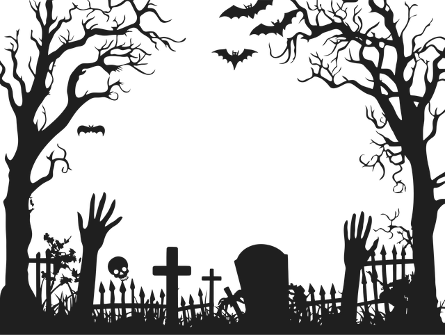 Free halloween frame border vector