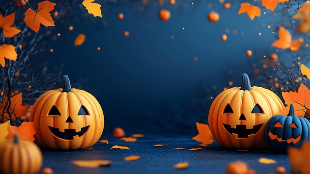 Free ai generated pumpkin halloween illustration
