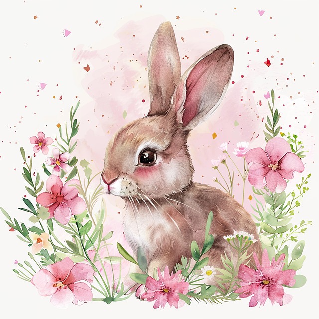 Free ai generated rabbit bunny illustration