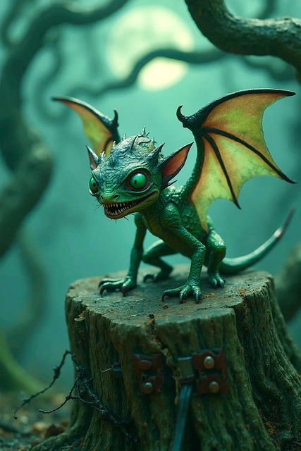Free monster scary creature illustration