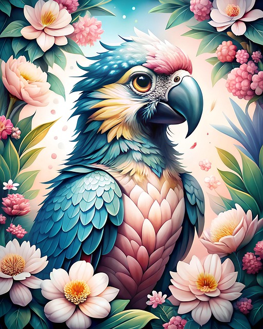 Free parrot bird exotic illustration