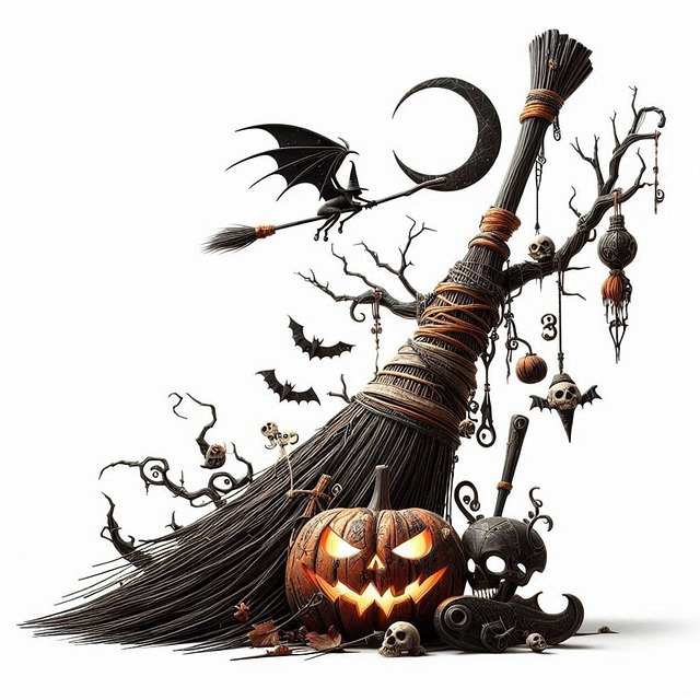 Halloween, Rædsel, Mørk, Græskar, Kost