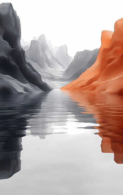 Abstract, Digital, Montanha, Panorama