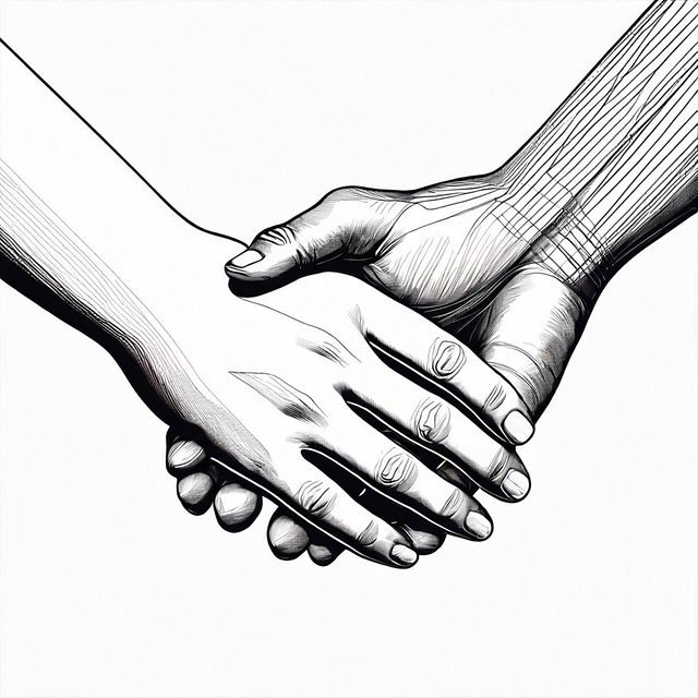 Free ai generated hands love illustration