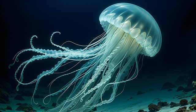 Free ai generated jellyfish animal illustration