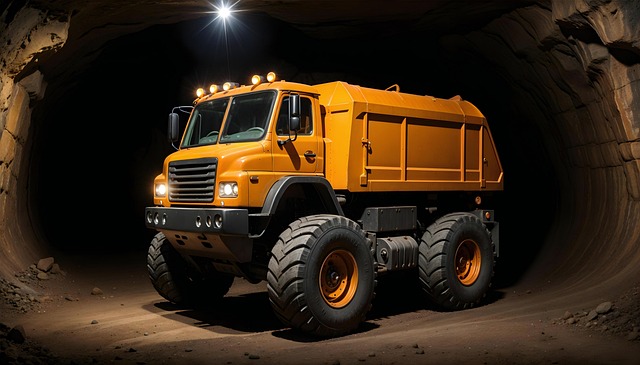 Free ai generated truck mining illustration