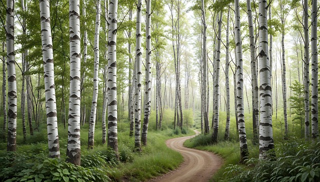 Download free HD stock image of Ai Generated Nature Free ai generated nature birch illustration